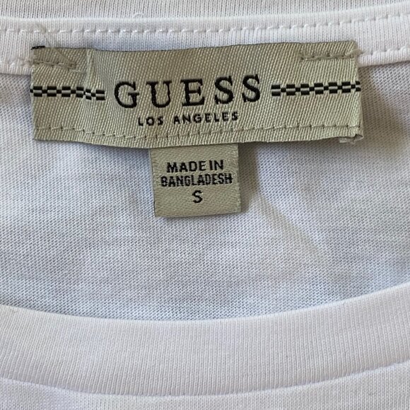 Guess White Graphic Call me Heartbreaker T-Shirt sz S - Picture 4 of 9